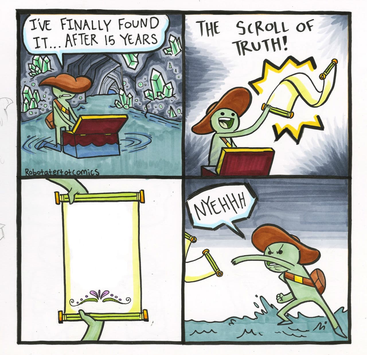 The Scroll Of Truth meme template