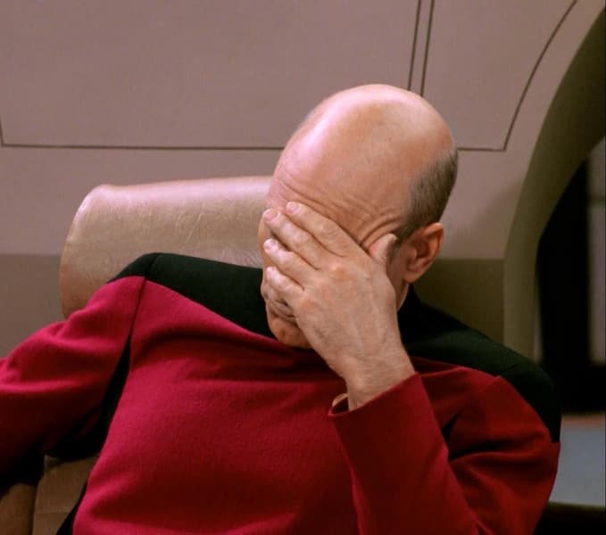 Facepalm blank meme template
