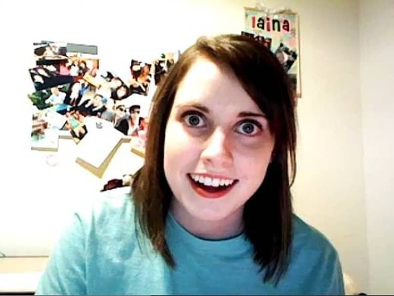 Overly Attached Girlfriend blank meme template