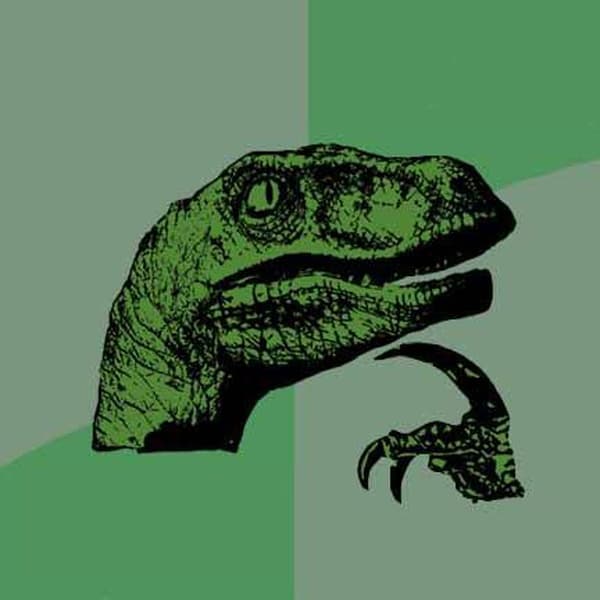 Philosoraptor blank meme template
