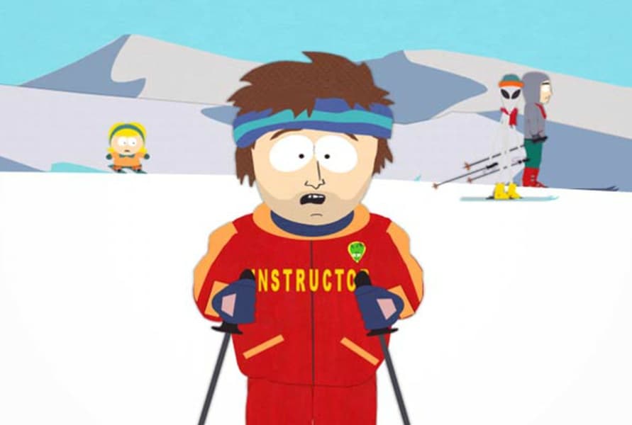 Super Cool Ski Instructor blank meme template