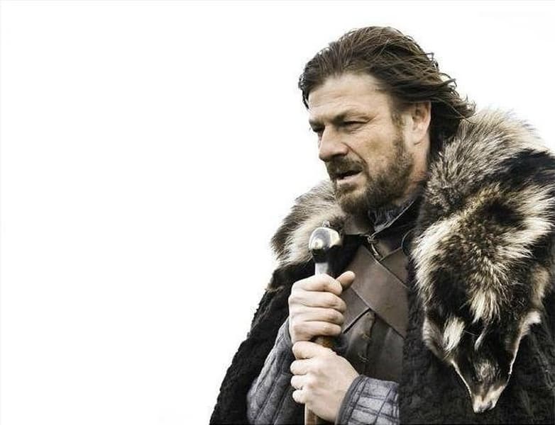 Winter is coming blank meme template
